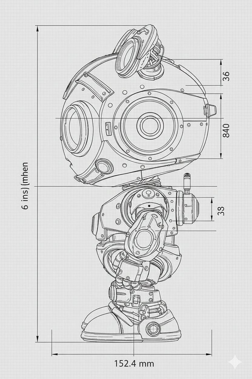 Supplied side elevation of the robot